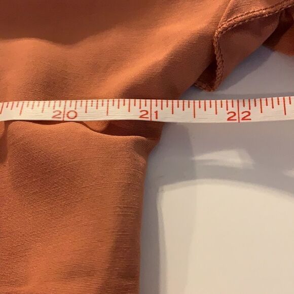 SHEIN short sleeve ruffled blouse boatneck w/ buttons in back. - Picture 7 of 8